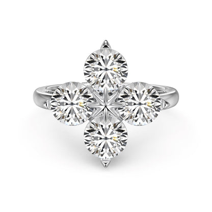 [AuraEcho]Four-Leaf Clover Eight-Pointed Star Ring