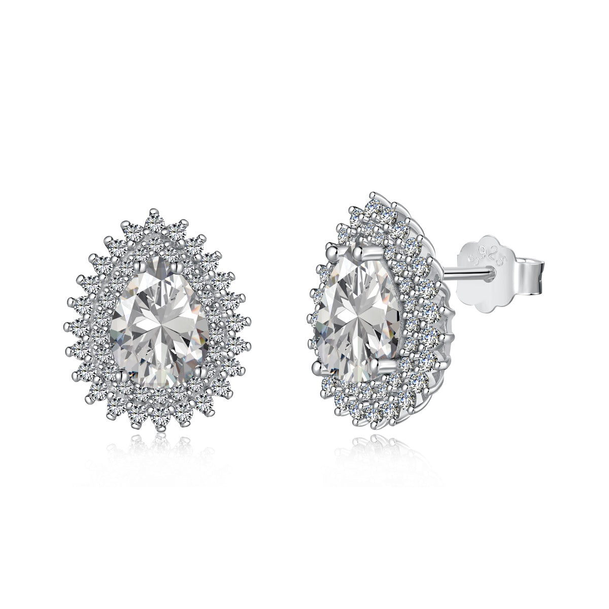 [AuraEcho]Delicate Gorgeous Pear Cut Daily Earrings
