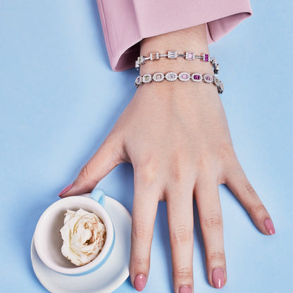 [AuraEcho]Exquisite Ornate Emerald Cut Daily Bracelet