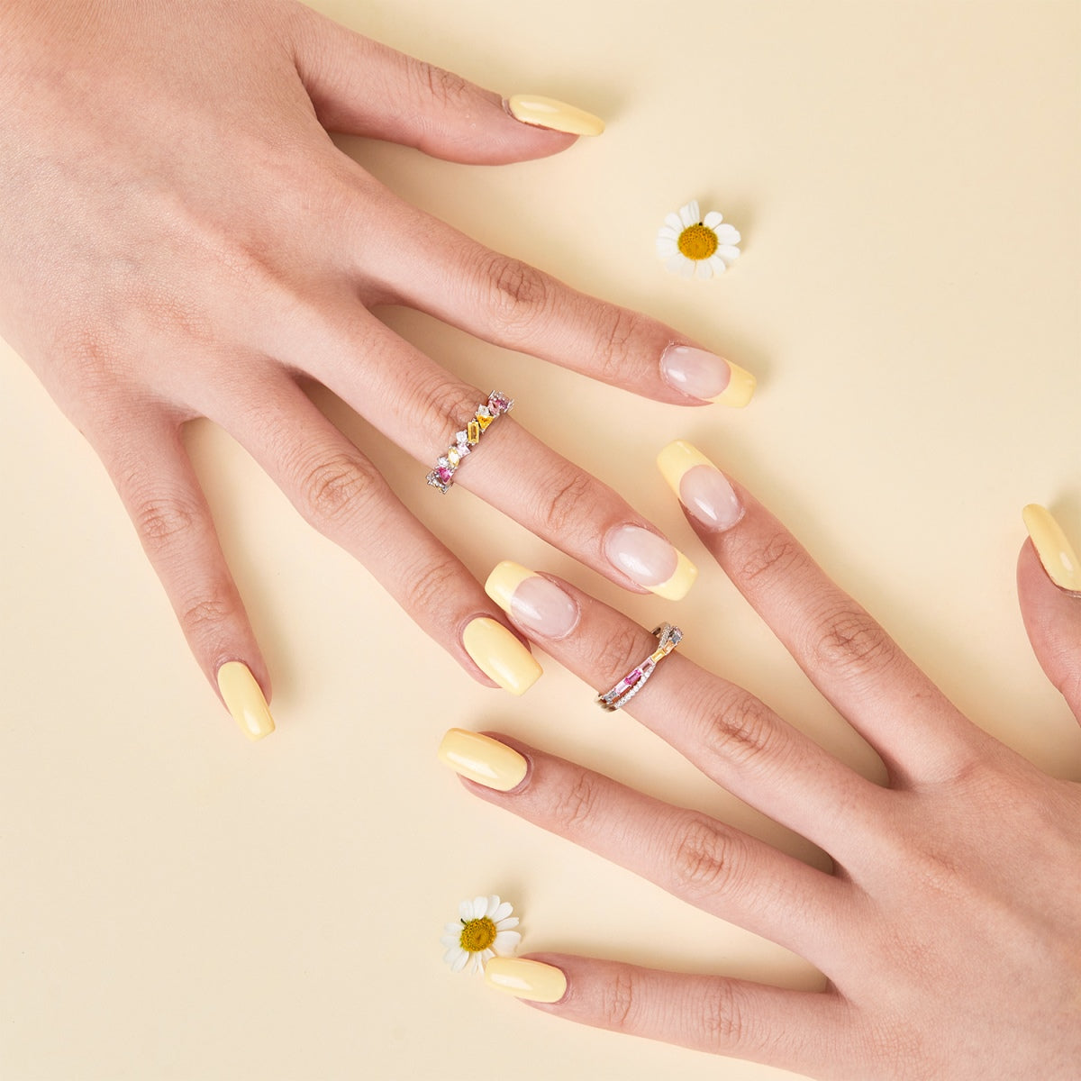 [AuraEcho]Dazzling Polychromatic Multi cut Daily Ring