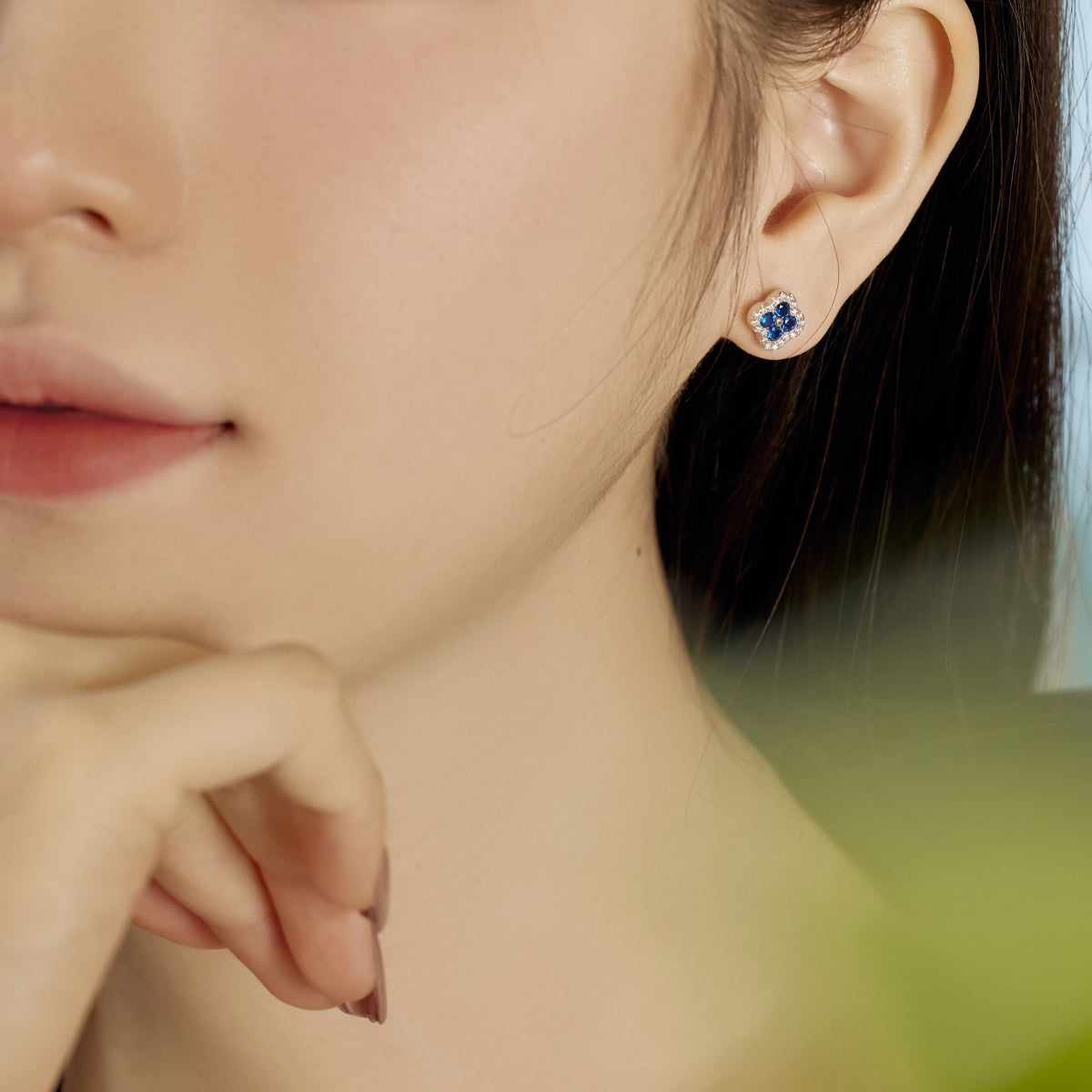 [AuraEcho]Four-Leaf Clover Flower Shaped Earrings
