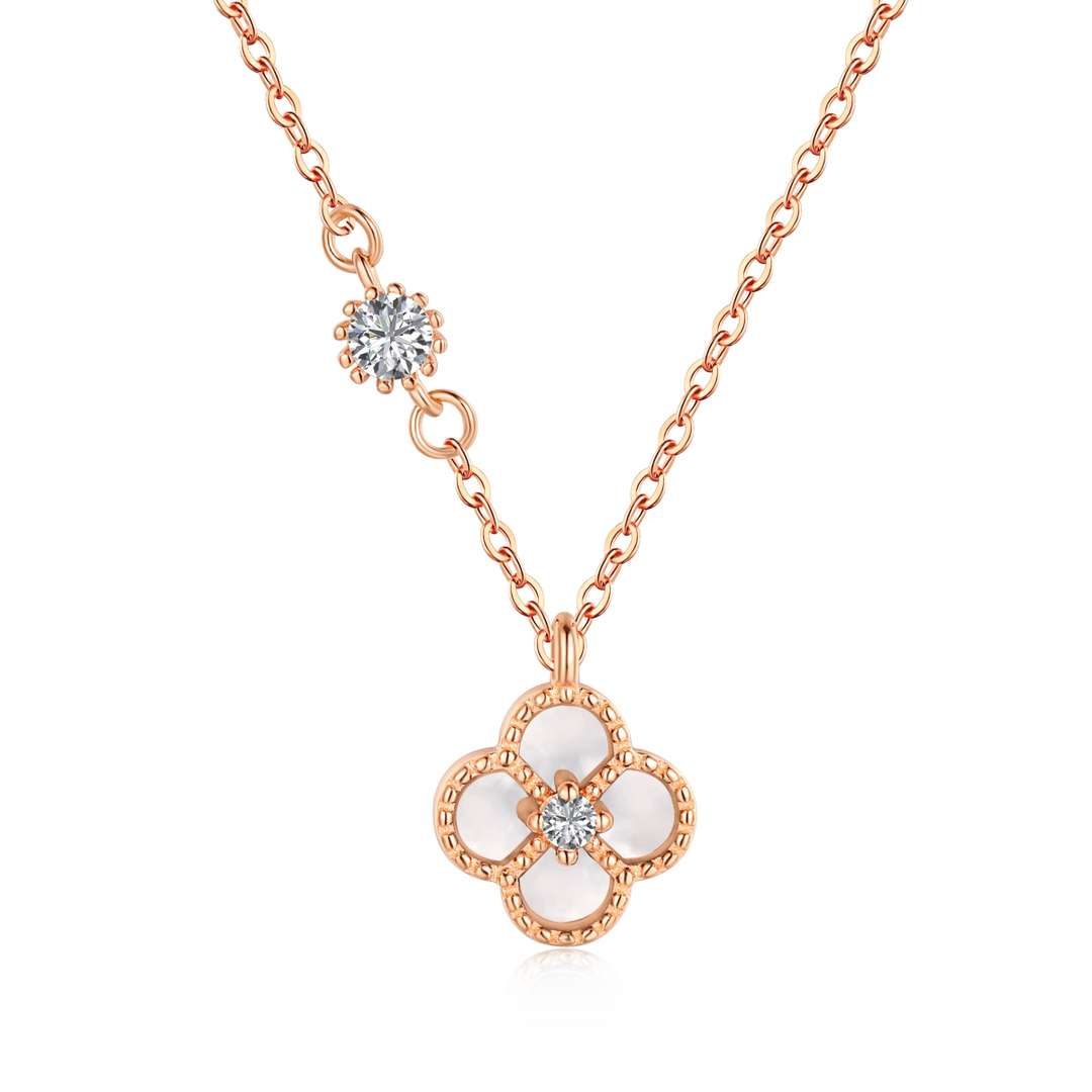 [AuraEcho]Delicate Flower Shape Necklace