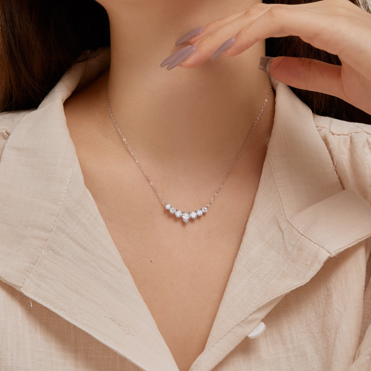 [AuraEcho]Dainty Colorful Heart Necklace