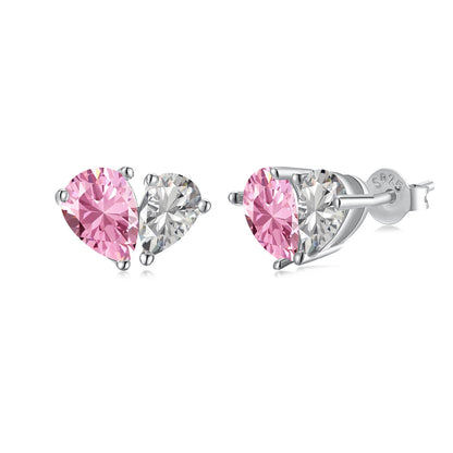 [AuraEcho]Dazzling Elegant Heart Cut Lover Earrings
