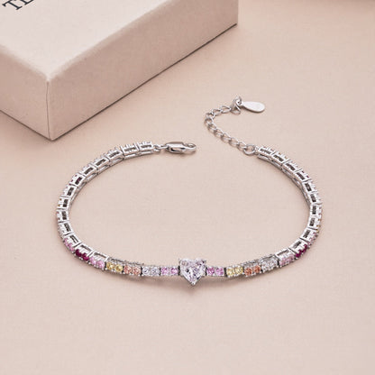 [AuraEcho]Delicate Romantic Heart Shape Lover Bracelet