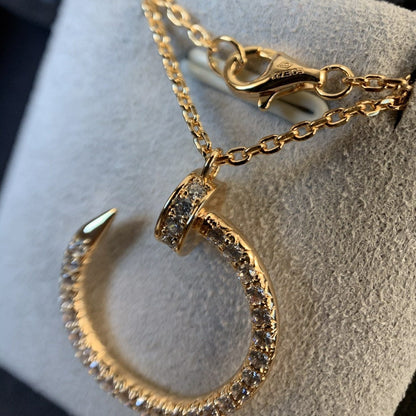 [AuraEcho]JUSTE NECKLACE PINK GOLD DIAMONDS