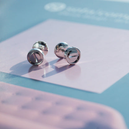 [AuraEcho]LOVE EARRINGS SILVER 10MM