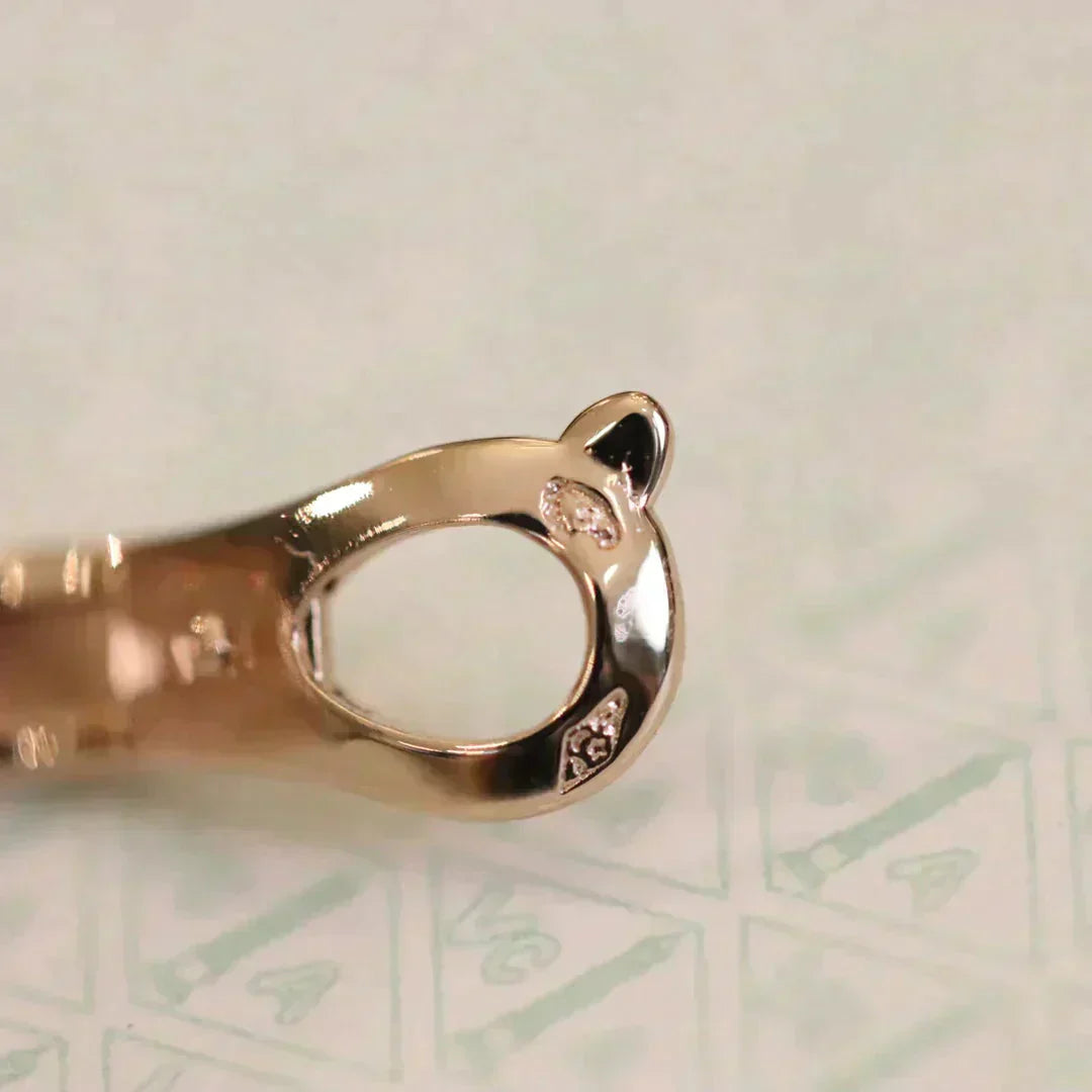 [AuraEcho]CLOVER MEDIUM 1 MOTIFS FUll DIAMOND EARRINGS