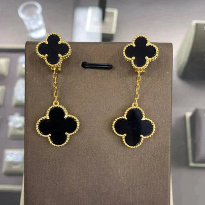 [AuraEcho]CLOVER 2 MOTIFS  EARRINGS (MULTIPLE CHOICESC