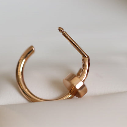 [AuraEcho]JUSTE EARRINGS PINK GOLD
