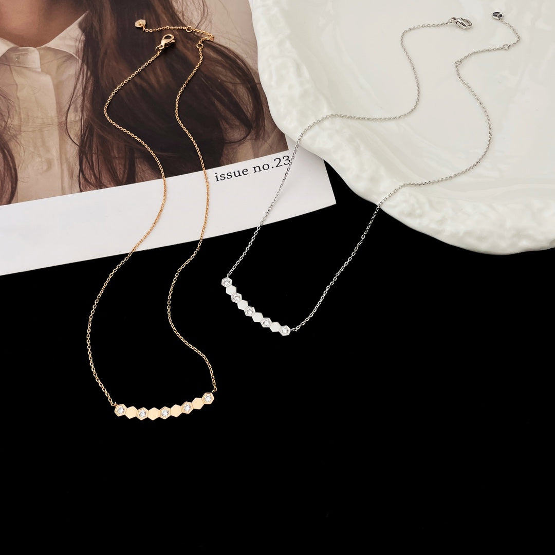 [AuraEcho]BEE MY LOVE DIAMOND NECKLACE