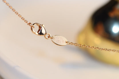 [AuraEcho]JEUX MALACHITE 1 DIAMOND PINK GOLD NECKLACE