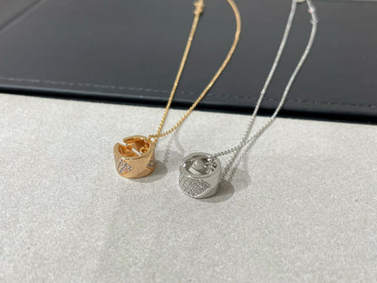 [AuraEcho]LIENS EVIDENCE DIAMOND PAVED NECKLACE