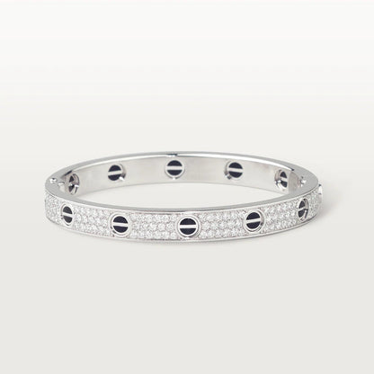 [AuraEcho]LOVE BRACELET 6.1MM DIAMOND-PAVED CERAMIC