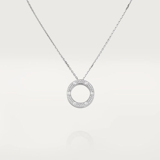 [AuraEcho]LOVE NECKLACE ADJUSTABLE SILVER