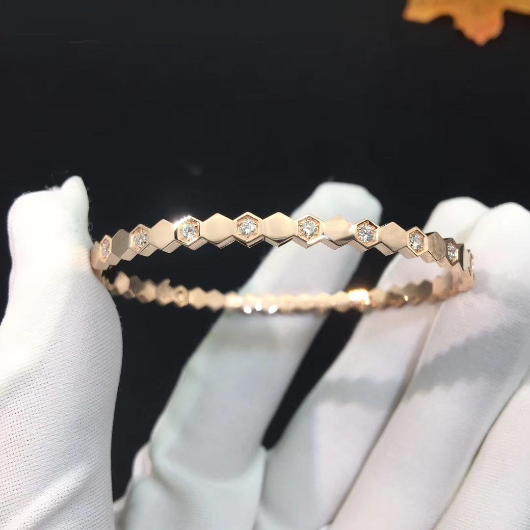[AuraEcho]BEE LOVE PINK GOLD DIAMOND BRACELET