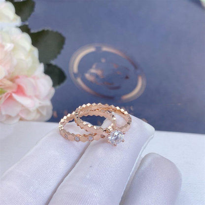 [AuraEcho]BEE LOVE RING PINK GOLD DIAMOND