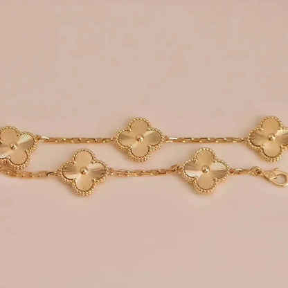 [AuraEcho]CLOVER 5 FLOWERS LASER BRACELET