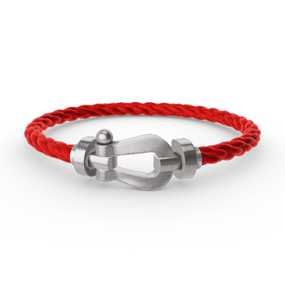 [AuraEcho]FORCE LARGE HORSESHOE NO DIAMOND BRACELET SILVER