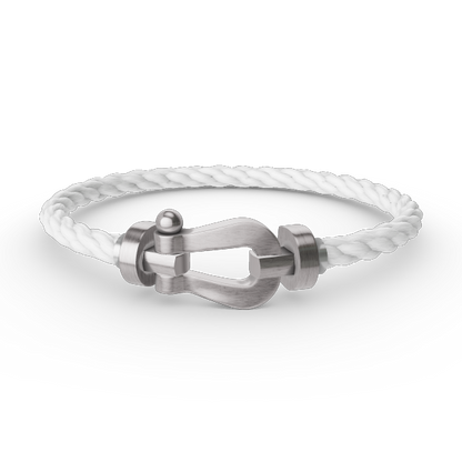 [AuraEcho]FORCE LARGE HORSESHOE NO DIAMOND BRACELET SILVER